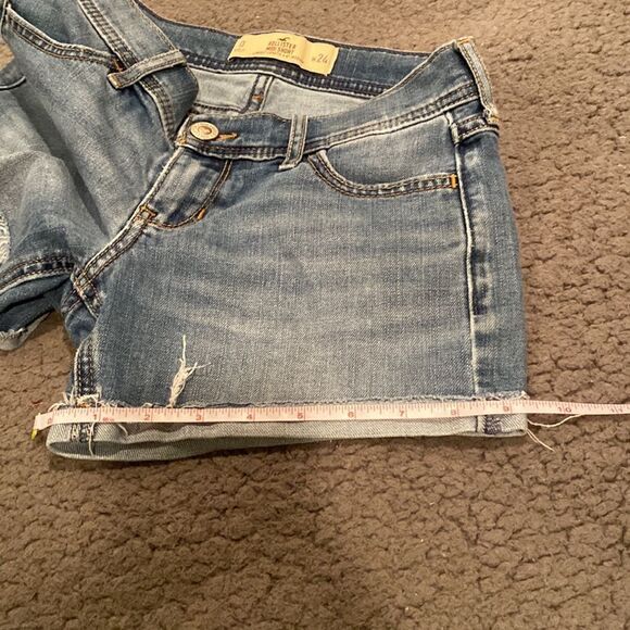 Hollister MIDI Short 4” inseam Jean Short Size 0 Size 24 - Picture 5 of 9